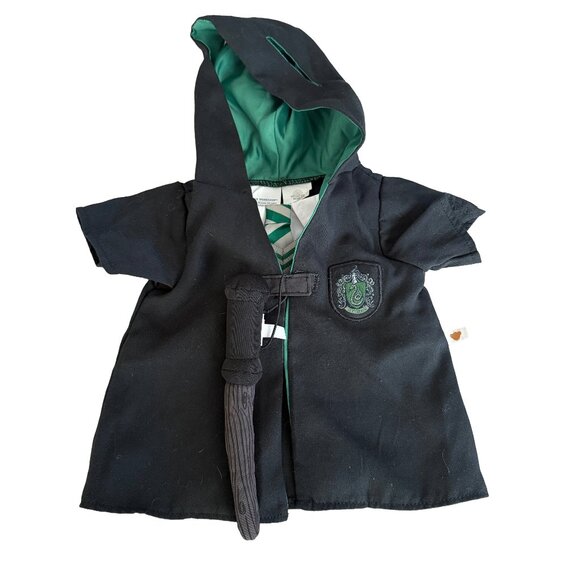 Build A Bear HARRY POTTER Outfit Slytherin Robe Sweater Tie Wand - Picture 1 of 4